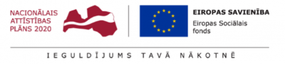 Logo: NAP un Eiropas sociālais fonds