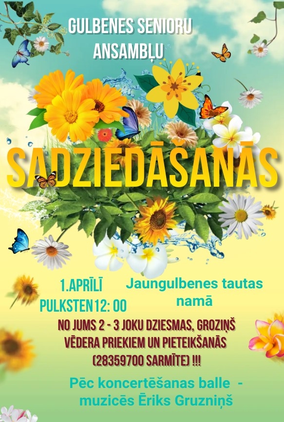 Senioru ansambļu sadziedāšanās Jaungulbenē