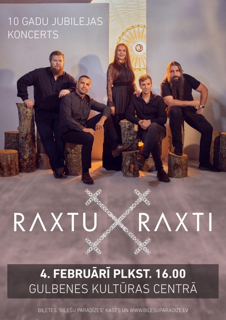 Grupas Raxtu Raxti koncerts Gulbenē 4. februārī