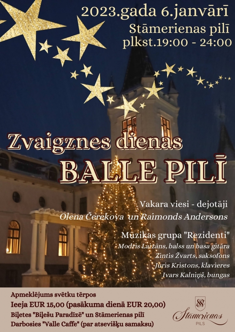 Zvaigznes dienas balle Stāmerienas pilī