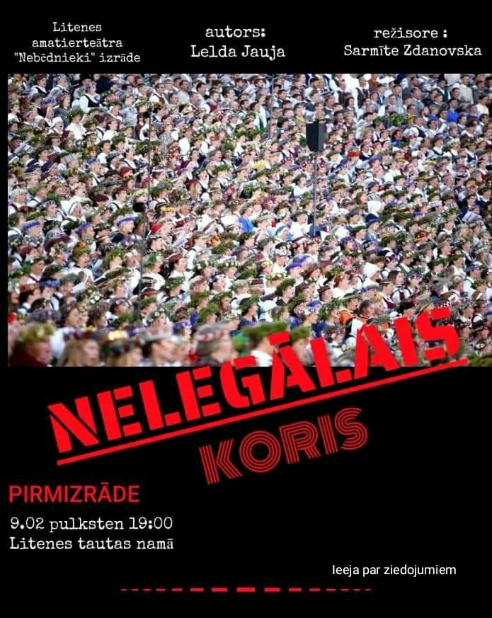 Pirmizrāde "Nelegālais koris" Litenē 9. 02. 19:00