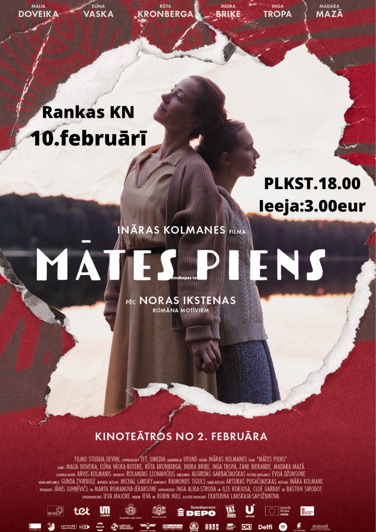 Filma "Mātes piens" Rankā, 10. februārī, 18:00