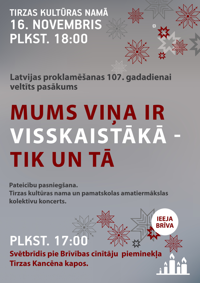 Valsts svētku pasākums Tirzā