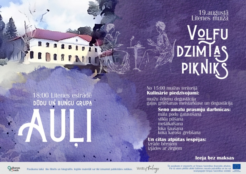 Volfu dzimtas pikniks Litenē 19. augustā