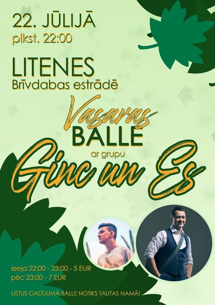 Balle Litenē 22. jūlijā