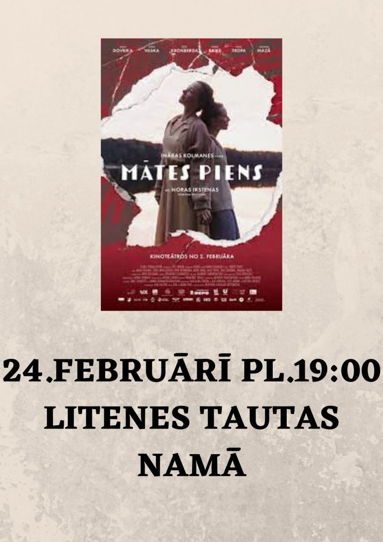 Filma "Mātes piens" Litenē 24. februārī 19:00