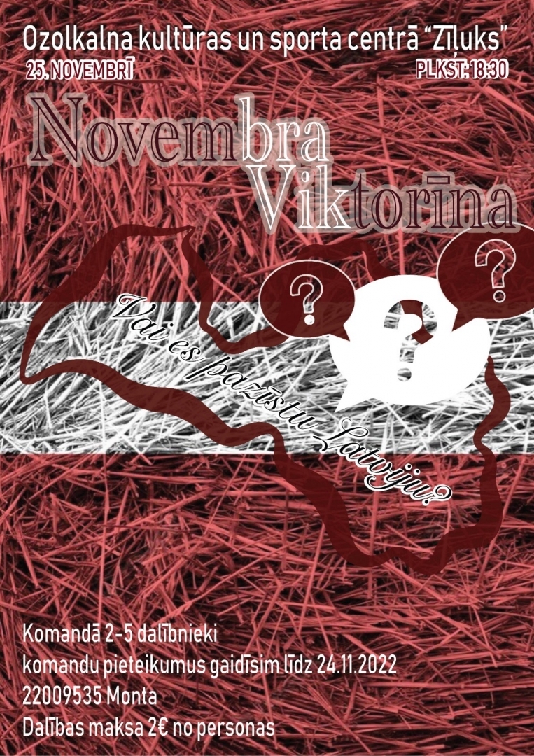 Viktorīna   "Vai es pazīsu Latviju?"