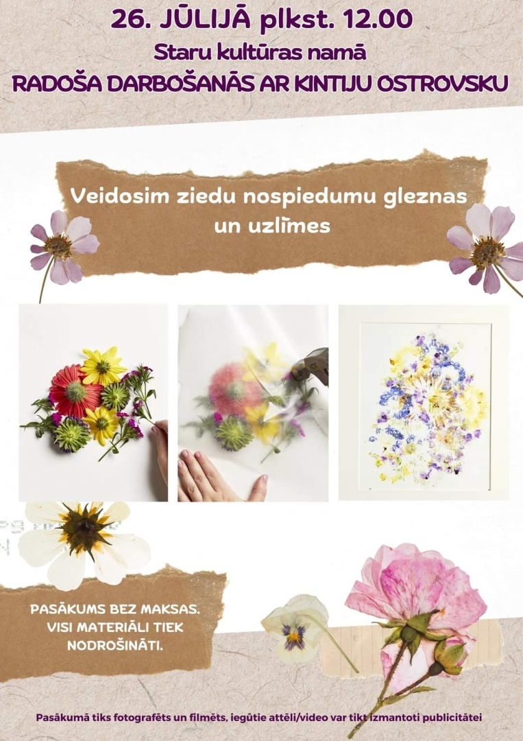 Radoša nodarbība Staros 26. jūlijā