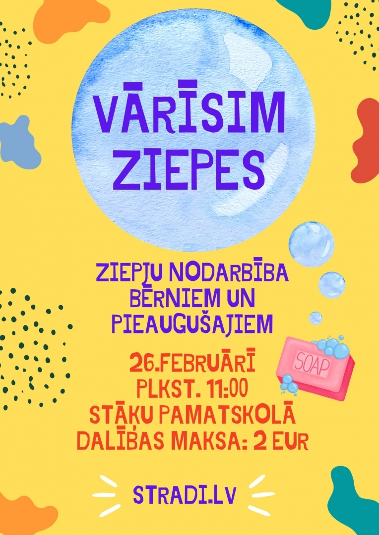 Ziepju nodarbība Stāķos 26. februārī 11:00