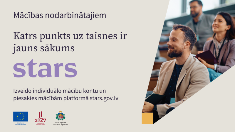 Vizuālis: aicinājums mūžizglitībai