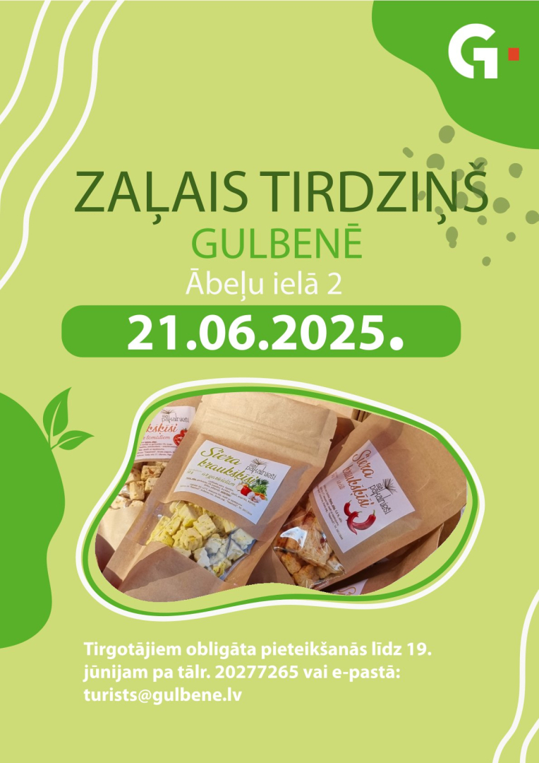 Attēls: Zaļais tirdziņš GUlbenē jūnijā