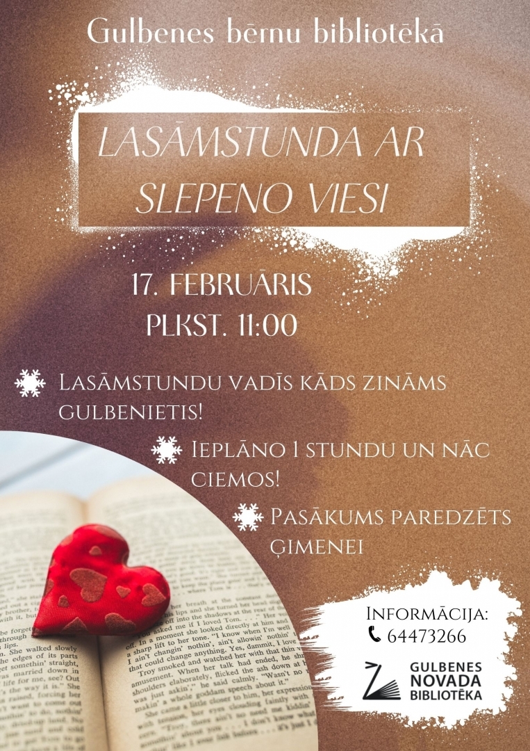 17.februārī plkst.11.00 turpināsim iepazīties ar mūsu darbīgajiem un talantīgajiem novada iedzīvotājiem