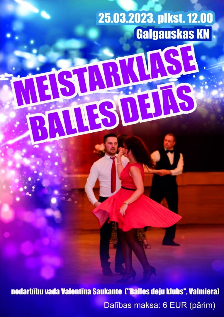 Balles deju meistarklase Galgauskā