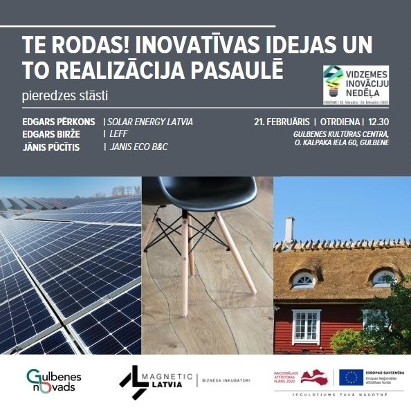 Uzņēmējdarbības nedēļas pasākums Gulbenes kultūras centrā 21. februārī 13:00