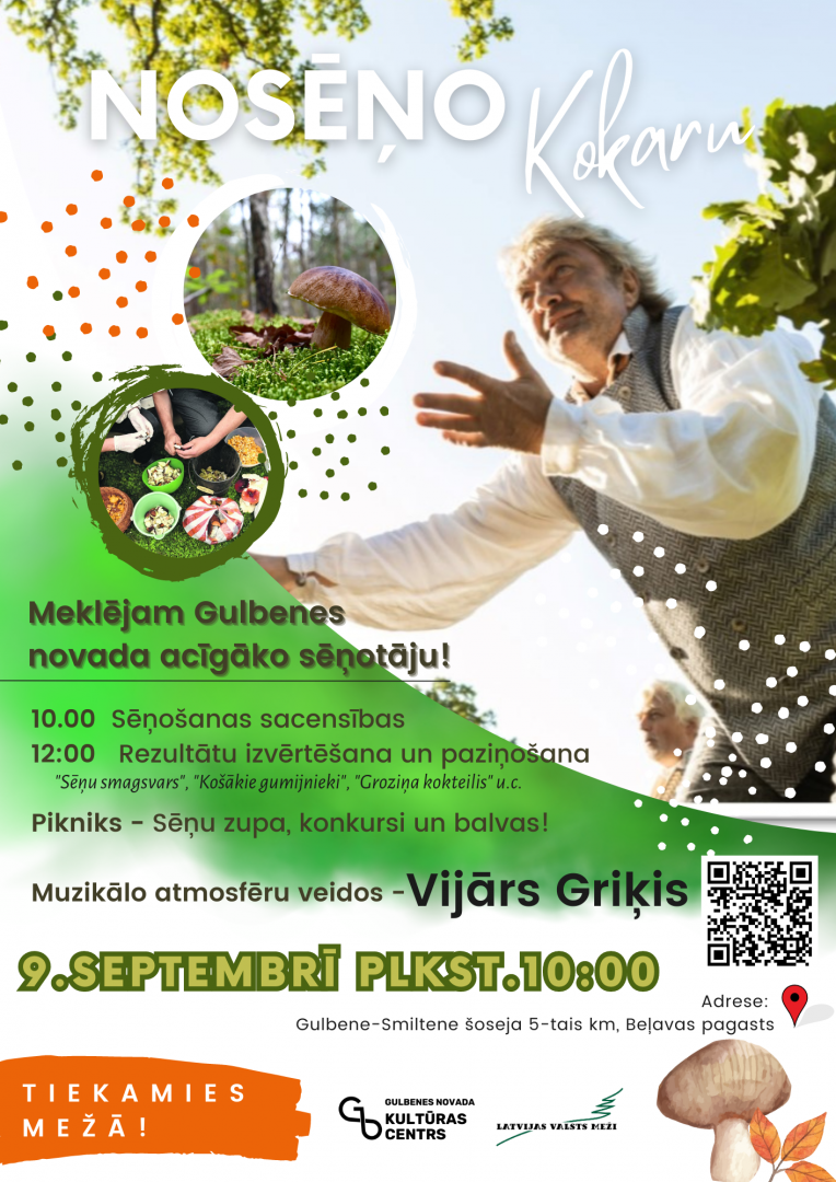 Sēņošanas sacensības 9. septembrī