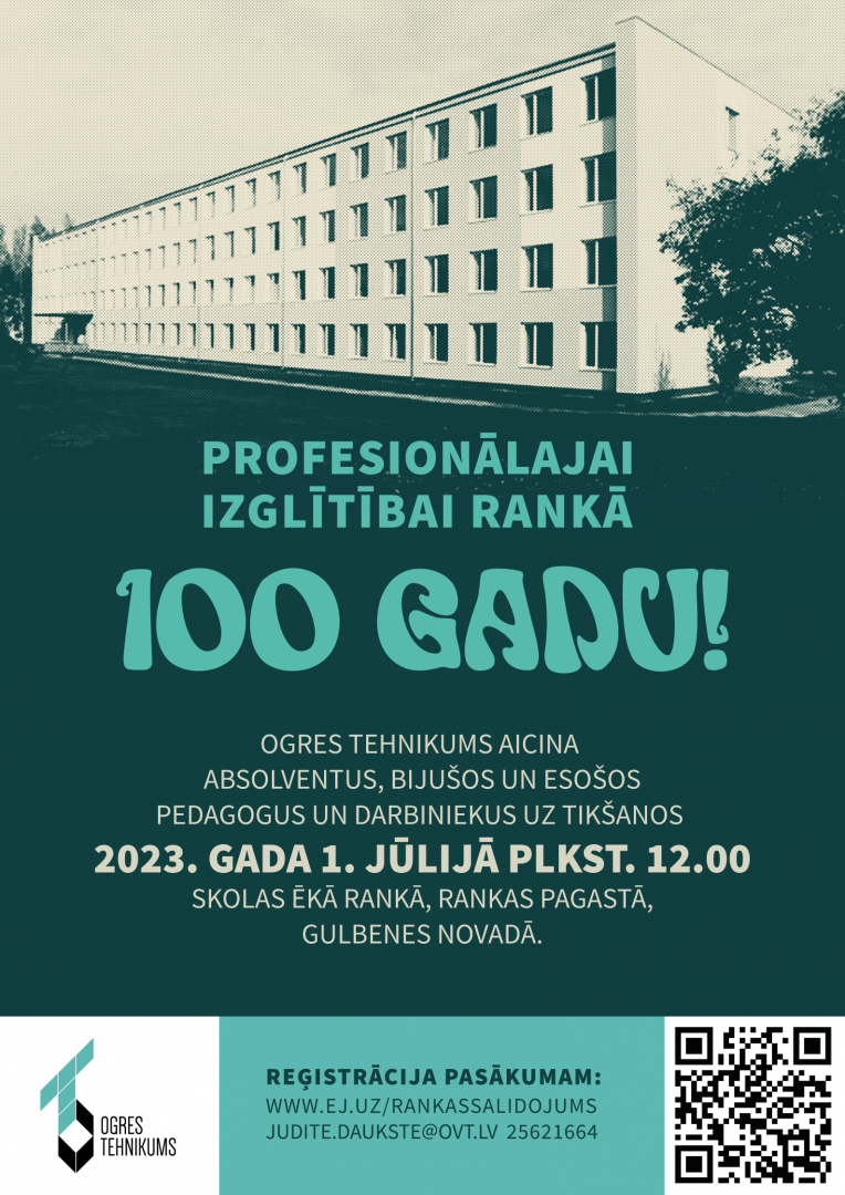 Attēls: profesionālajai izglītībai Rankā 100 gadi