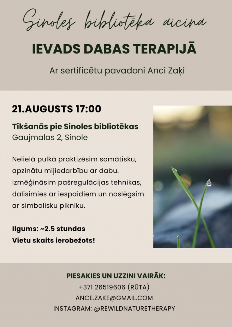 Ievads dabas terapijā