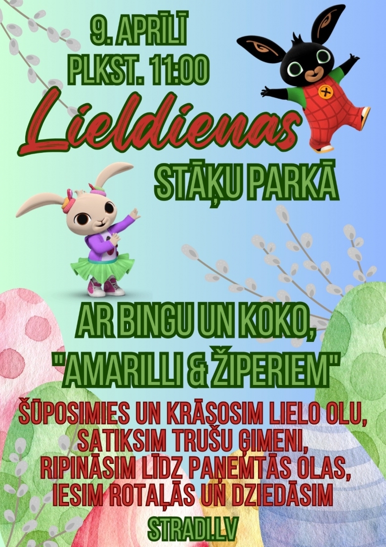 Lieldienas Stāķos 9. aprīlī