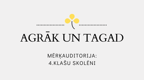 Agrāk un tagad