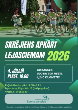Skrējiens apkārt Lejasciemam