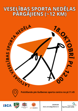 Veselības sporta nedēļas pārgājiens