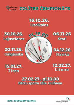 Gulbenes novada zolītes čempionāts