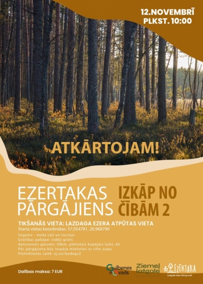 Afiša: Pārgājiens "Izkāp no čībām 2"