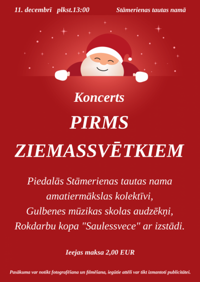 Koncerts Pirms Ziemassvētkiem