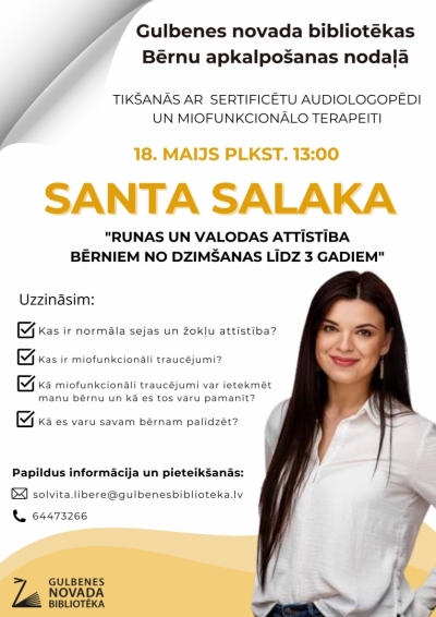 Attēls: Lekcija ”Runas un valodas attīstība bērniem no dzimšanas līdz 3 gadiem” 
