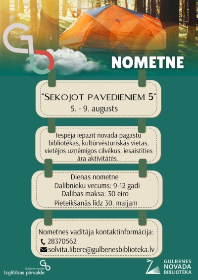 Attēls: Nometne "Sekojot pavedieniem 5"
