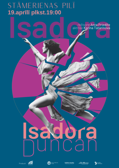 Afiša: Izrāde "Isadora Duncan"