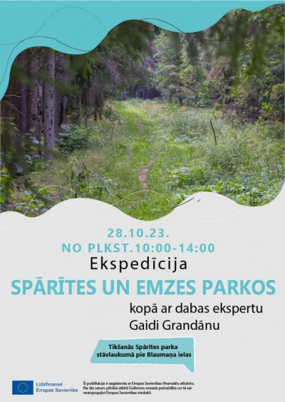 Afiša: Ekspedīcija Spārītes un Emzes parkos