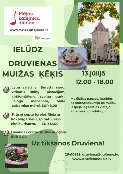 Afiša: Mājas kafejnīcu diena Druvienā