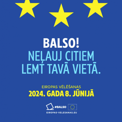 Attēls: balso un neļauj citiem lemt Tavā vietā!