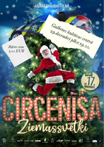 Filma "Circenīša Ziemassvētki" Gulbenes Kultūras centrā 29. decembrī 19:00