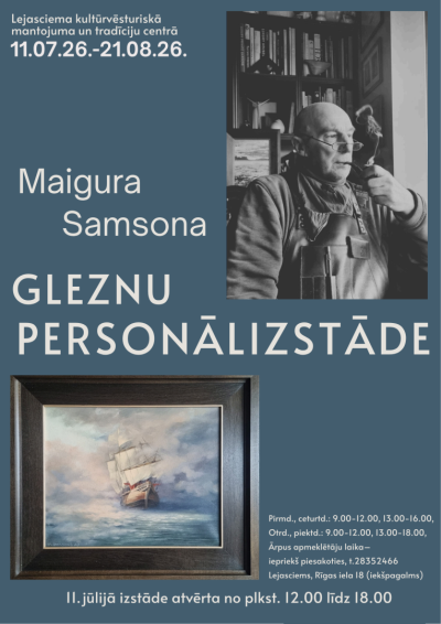 Afiša: Maigura Samsona gleznu personālizstāde