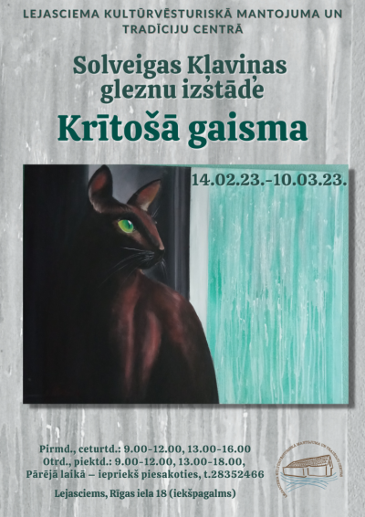  Gleznu izstāde “Krītošā gaisma”