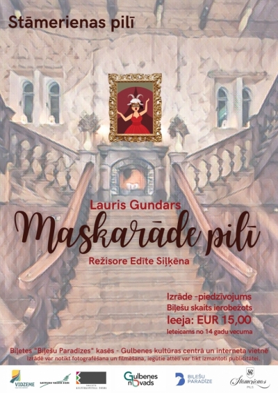 Afiša: Izrāde "Maskarāde pilī"