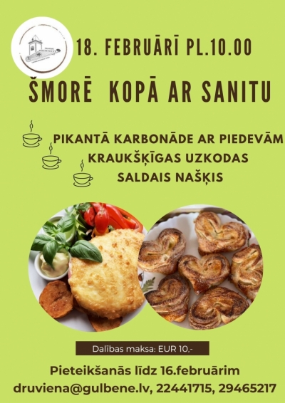 Kulinārā meistarklase "Šmorē kopā ar Sanitu" 