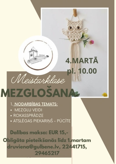 Meistarklase "Mezglošana"