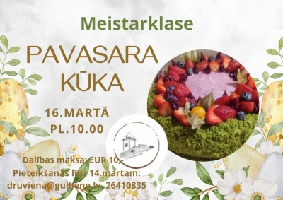 Afiša: Meistarklase "Pavasara kūka"