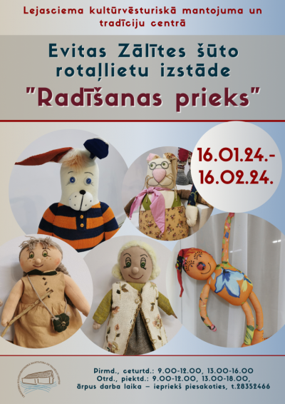 Afiša: Izstāde "Radīšanas prieks"
