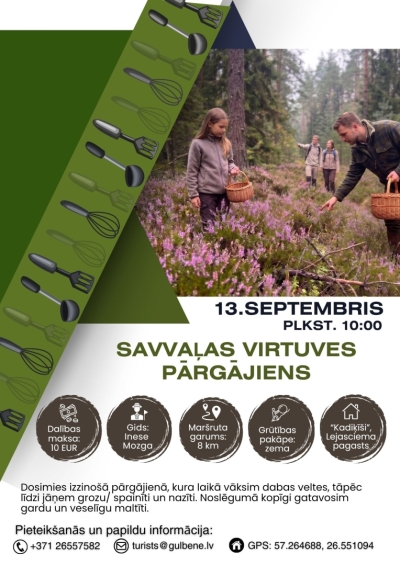 Afiša: Savvaļas virtuves pārgājiens