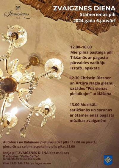 Afiša: Zvaigznes diena Stāmerienas pilī