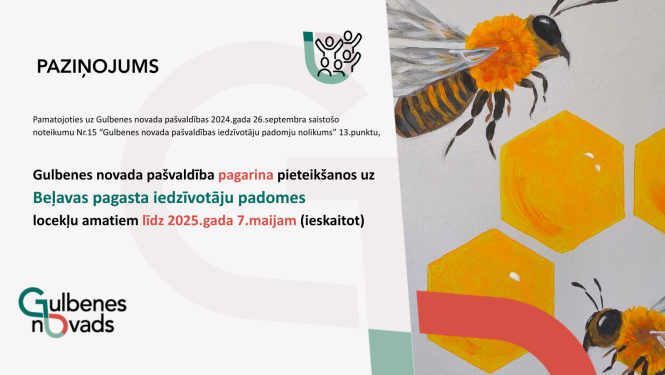 Paziņojums par Beļavas pagasta iedzīvotāju padomes kandidātu pieteikšanās pagarināšanu