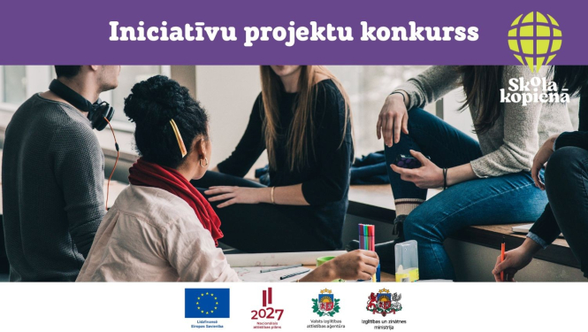 Attēls: izsludināts projektu konkurss “Skolas – kopienas iniciatīvu projekti priekšlaicīgas mācību pārtraukšanas un sociālās atstumtības riska mazināšanai”