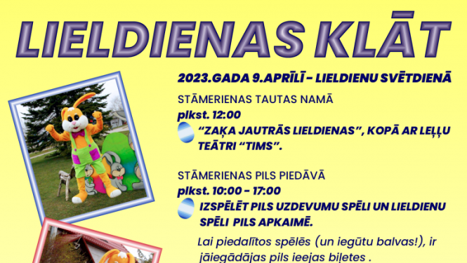 Lieldienas Stāmerienā 9. aprīlī