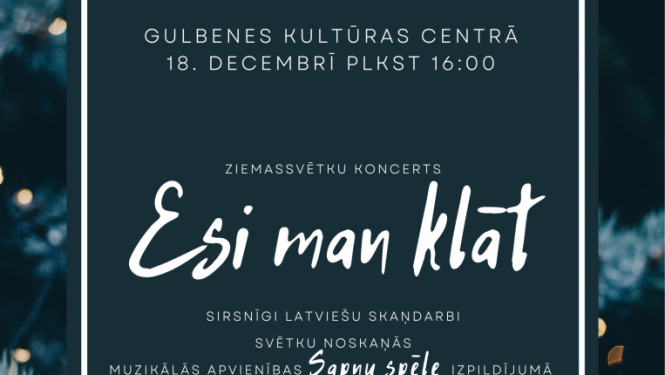 Esi man klāt