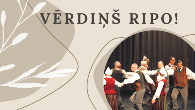 Deju koncerts "Vērdiņš ripo" Gulbenes kultūras centrā 18. martā