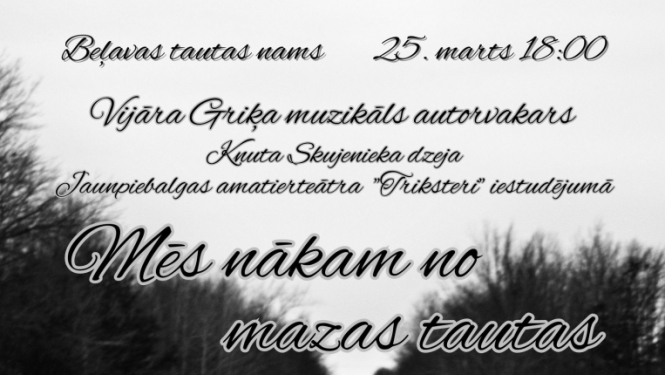 Muzikāls vakars ar Vijāru Griķi Beļavā 